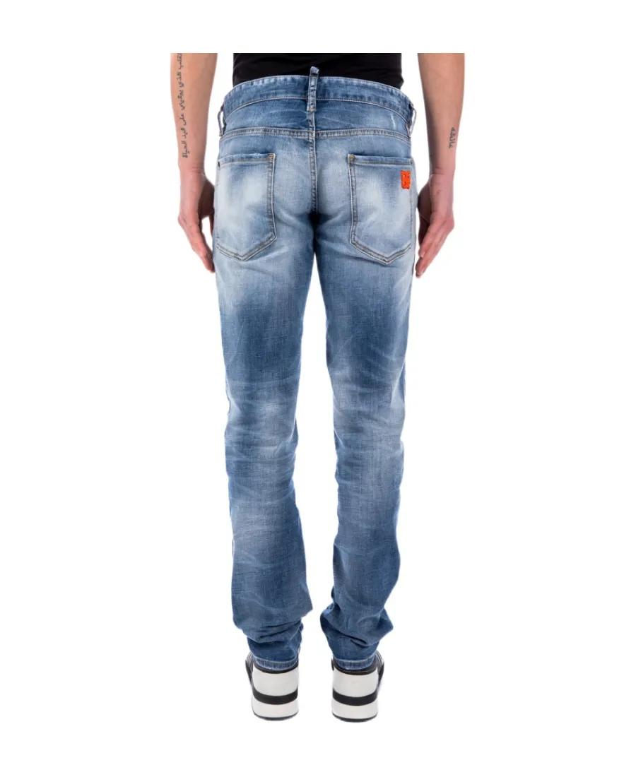 Logo Embroidered Straight Leg Jeans