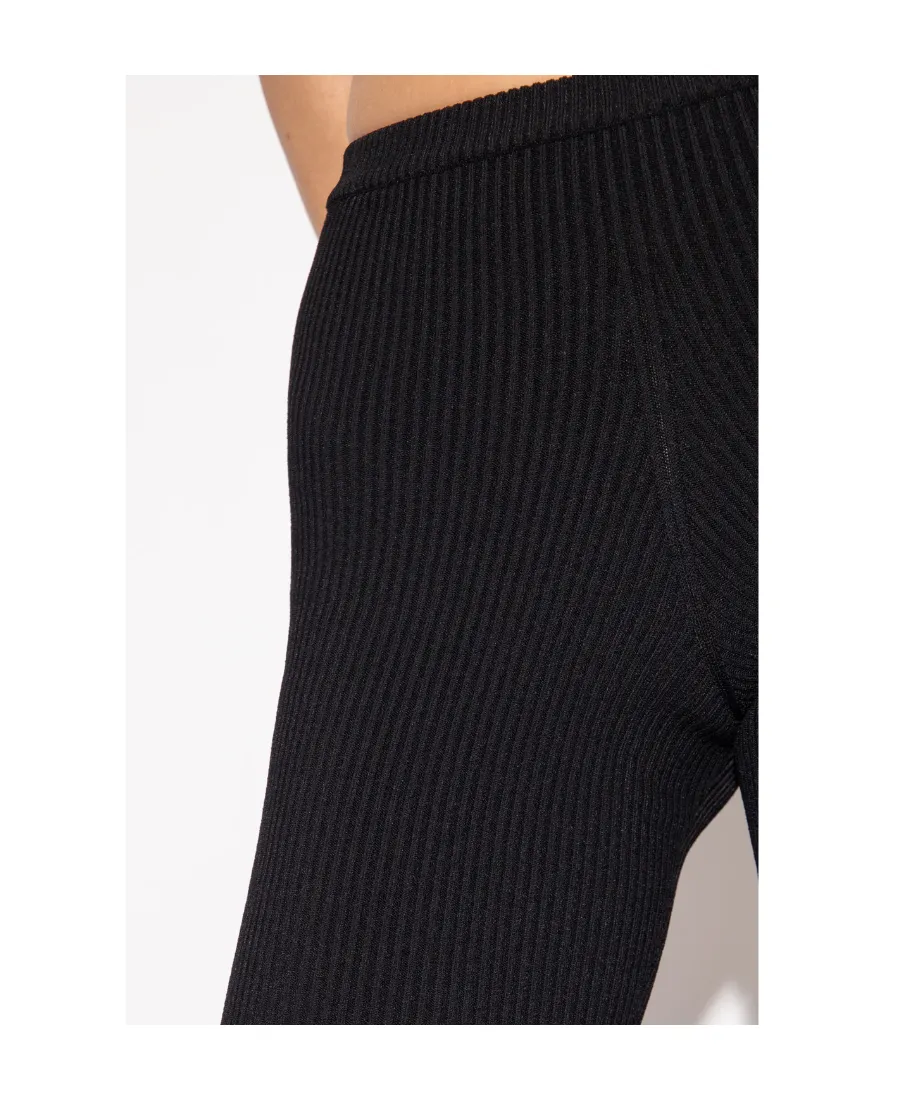 Ribbed-Knit Cycling Shorts
