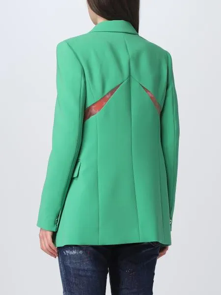 Cut-Out Detailed Long Sleeved Blazer