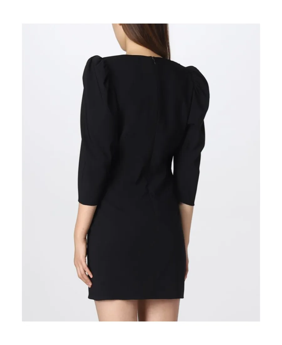 Puff-Sleeved Mini Dress