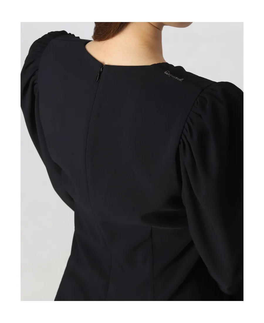 Puff-Sleeved Mini Dress