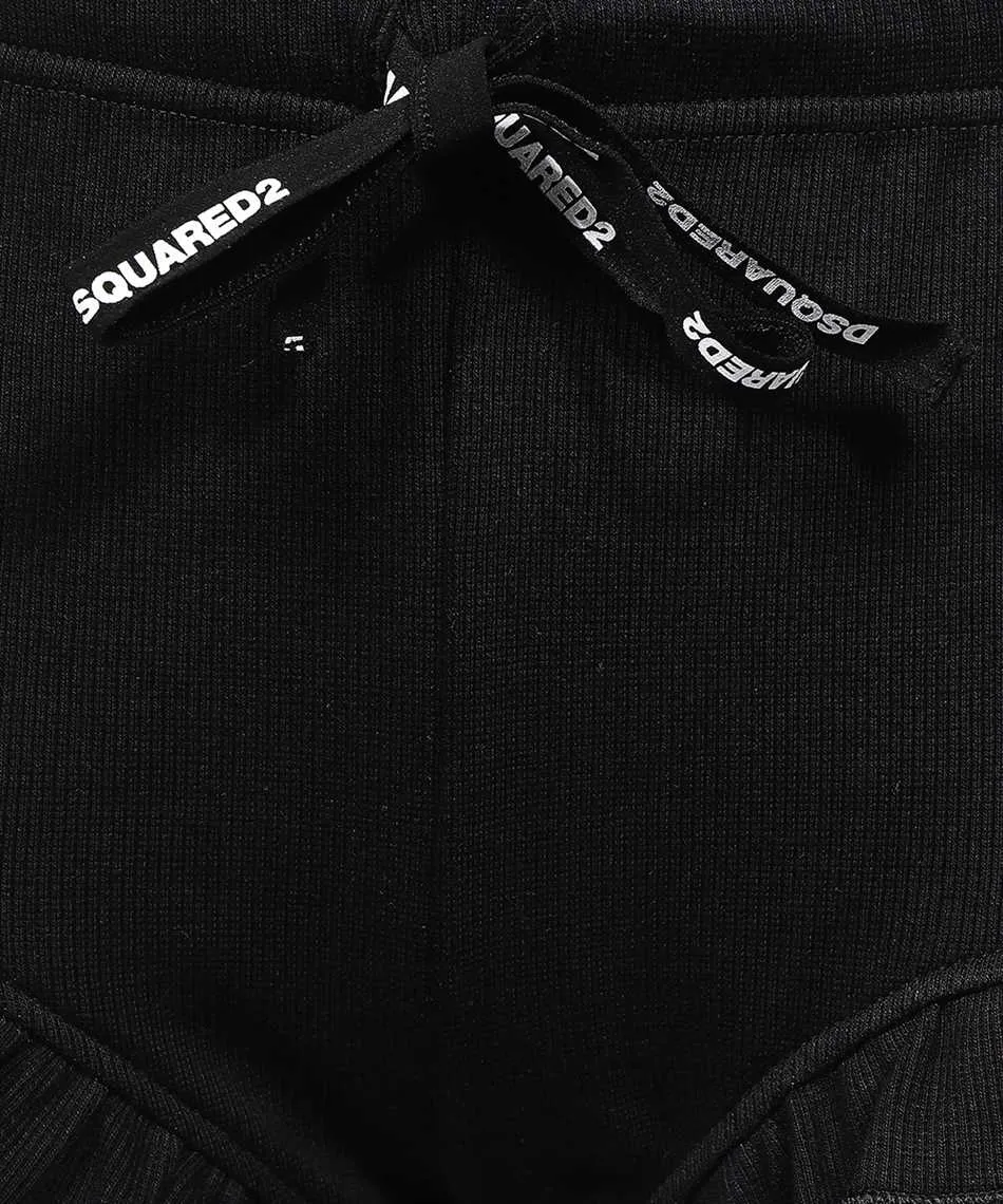 Bow Detailed Ribbed Knit Shorts