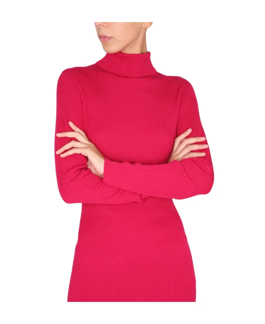 Turtleneck Knit Mini Dress