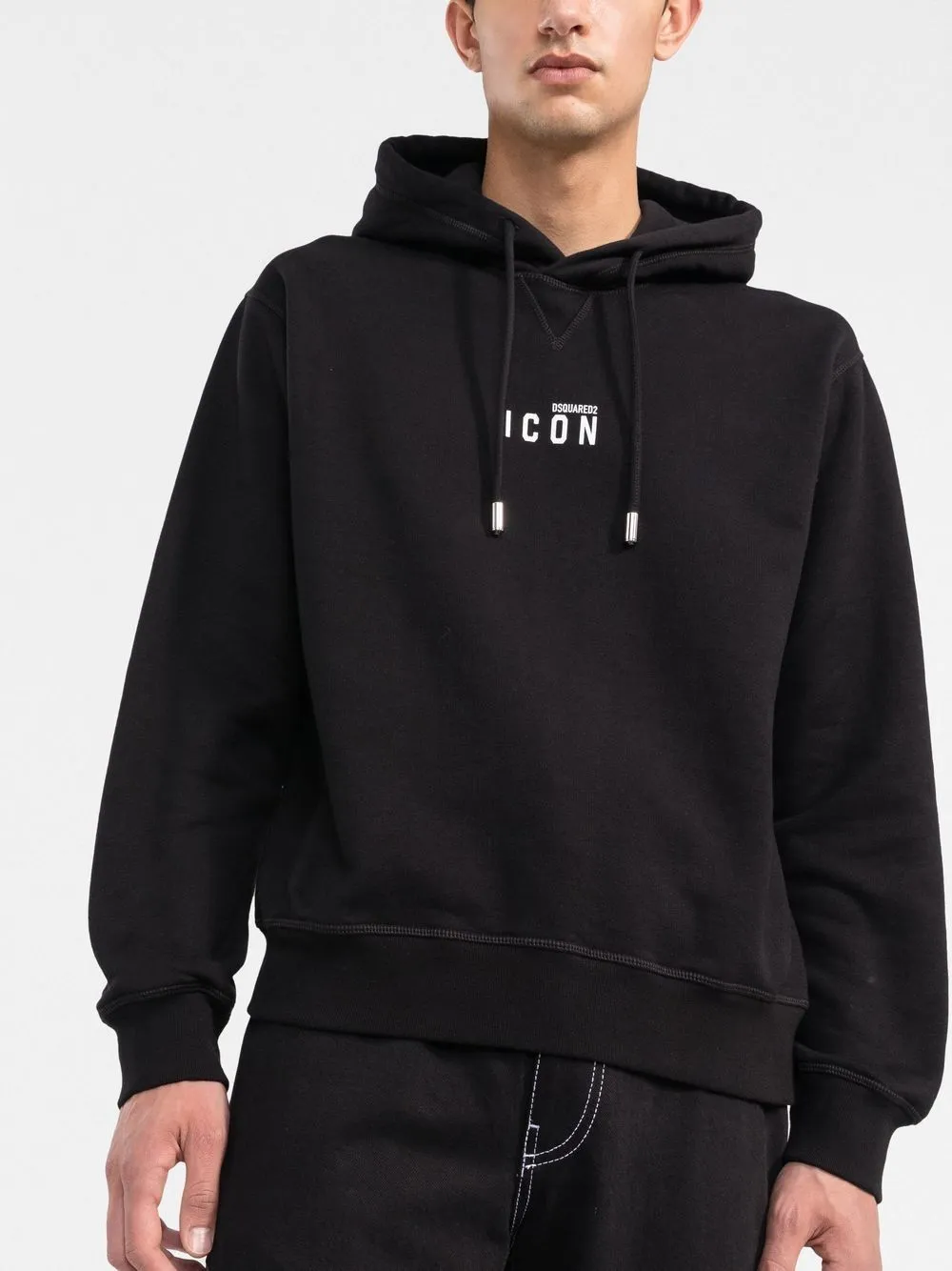 Logo Printed Drawstring Hoodie