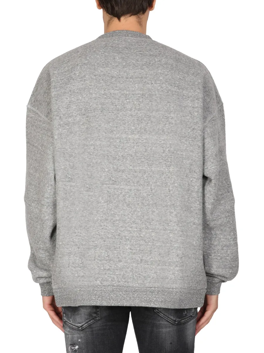 Slogo Print Crewneck Sweatshirt