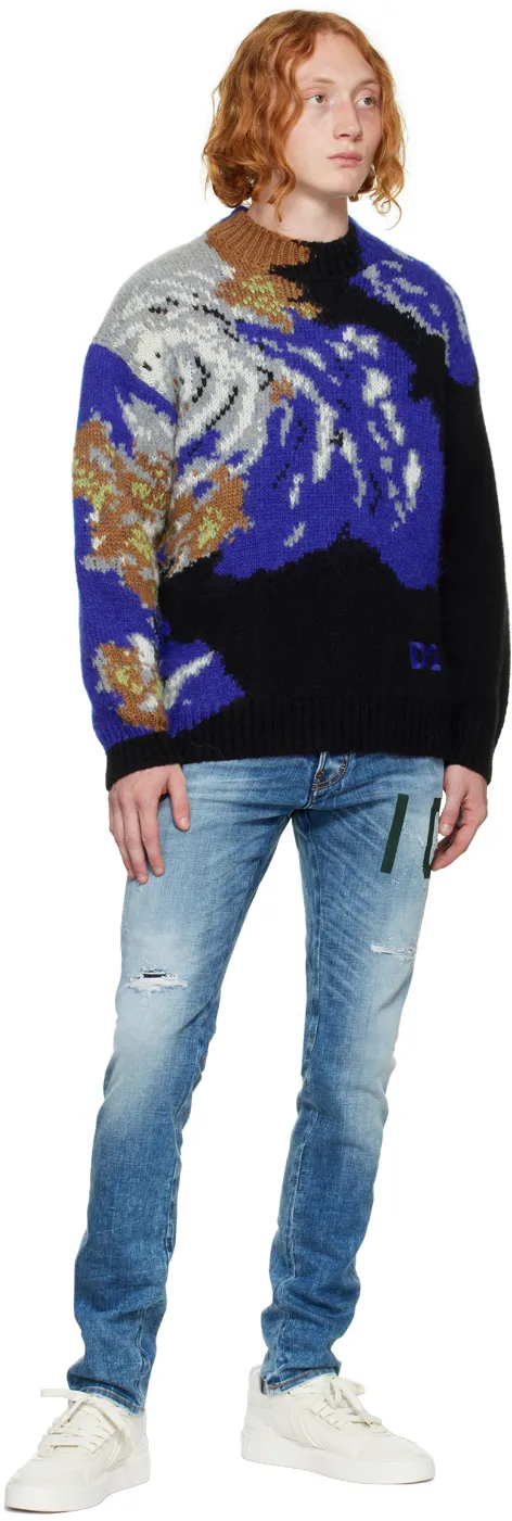 Intarsia Crew-Neck Jumper