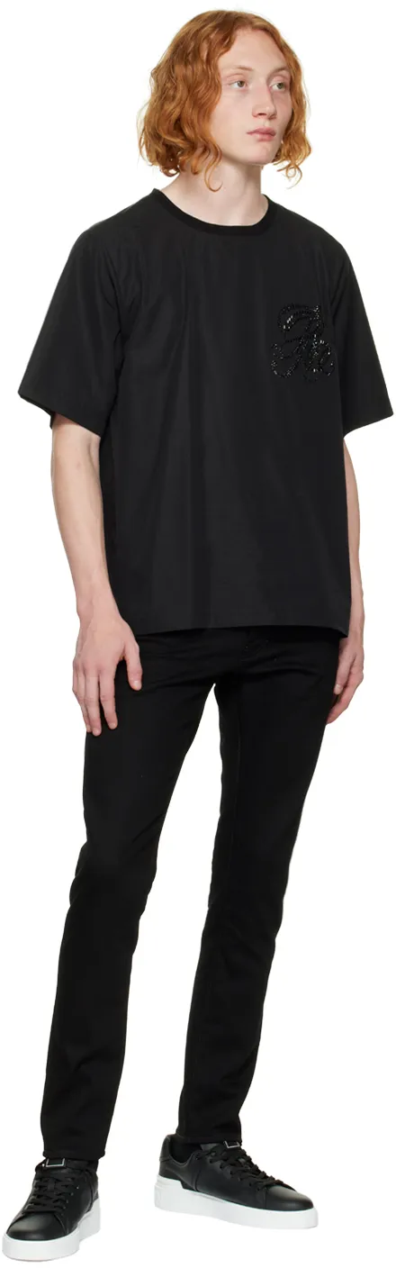Crystal-Embellished Logo T-Shirt