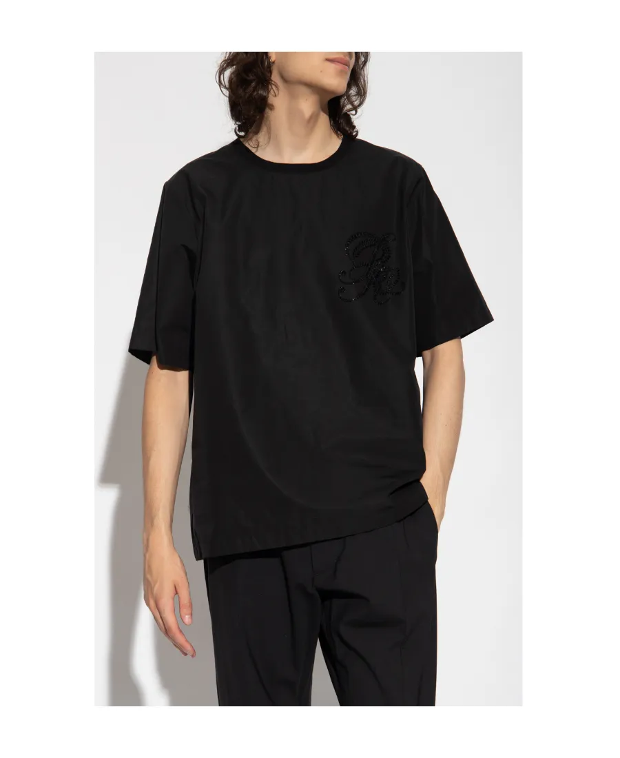 Crystal-Embellished Logo T-Shirt