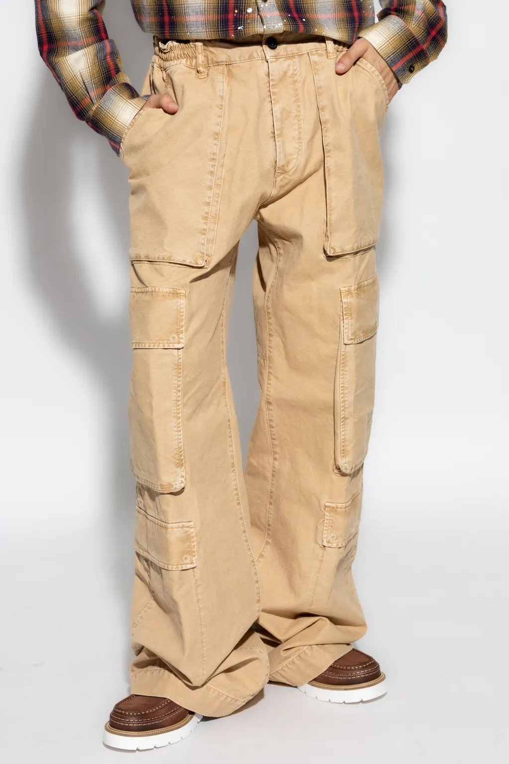 Logo Printed Cargo Trousers
