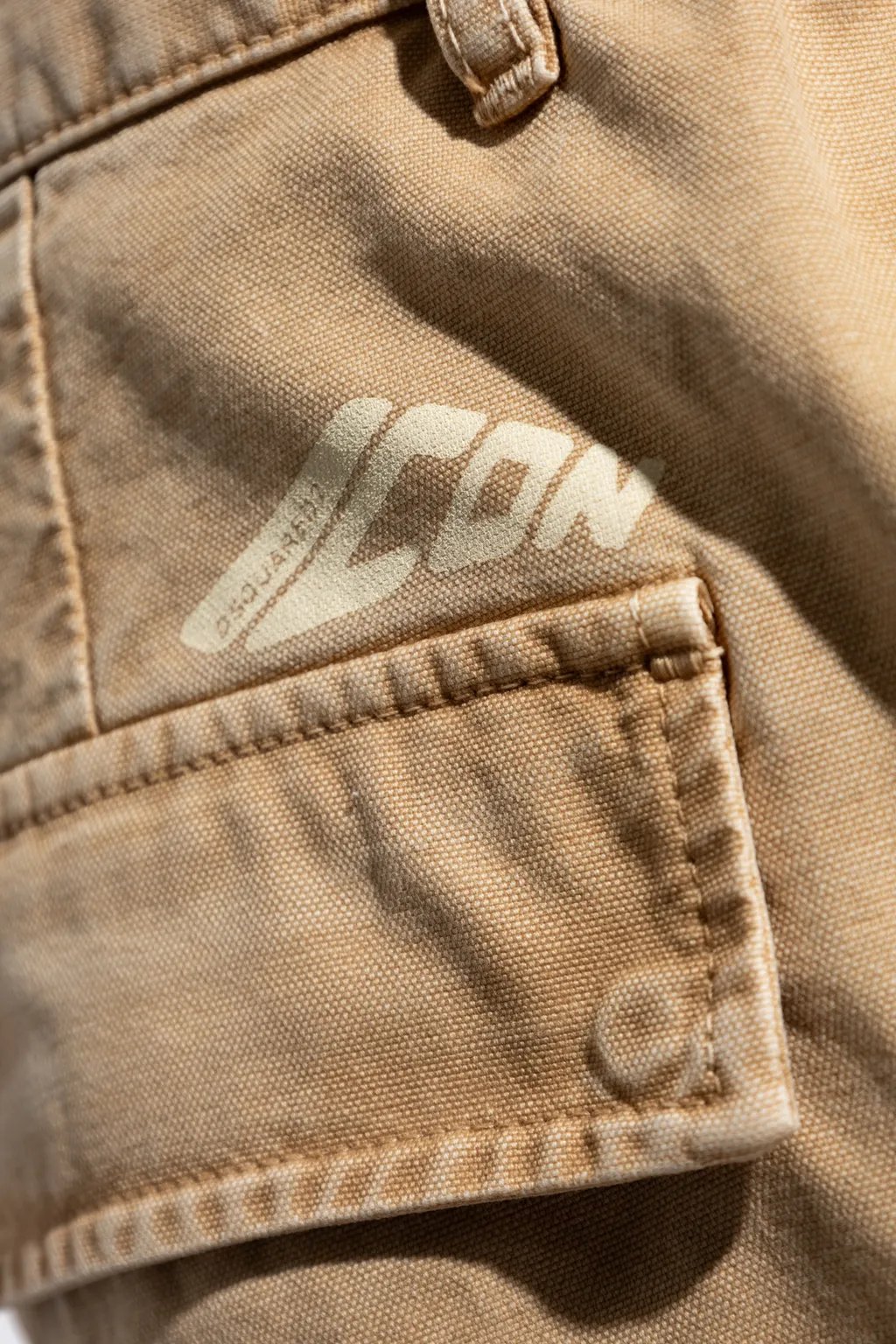 Logo Printed Cargo Trousers