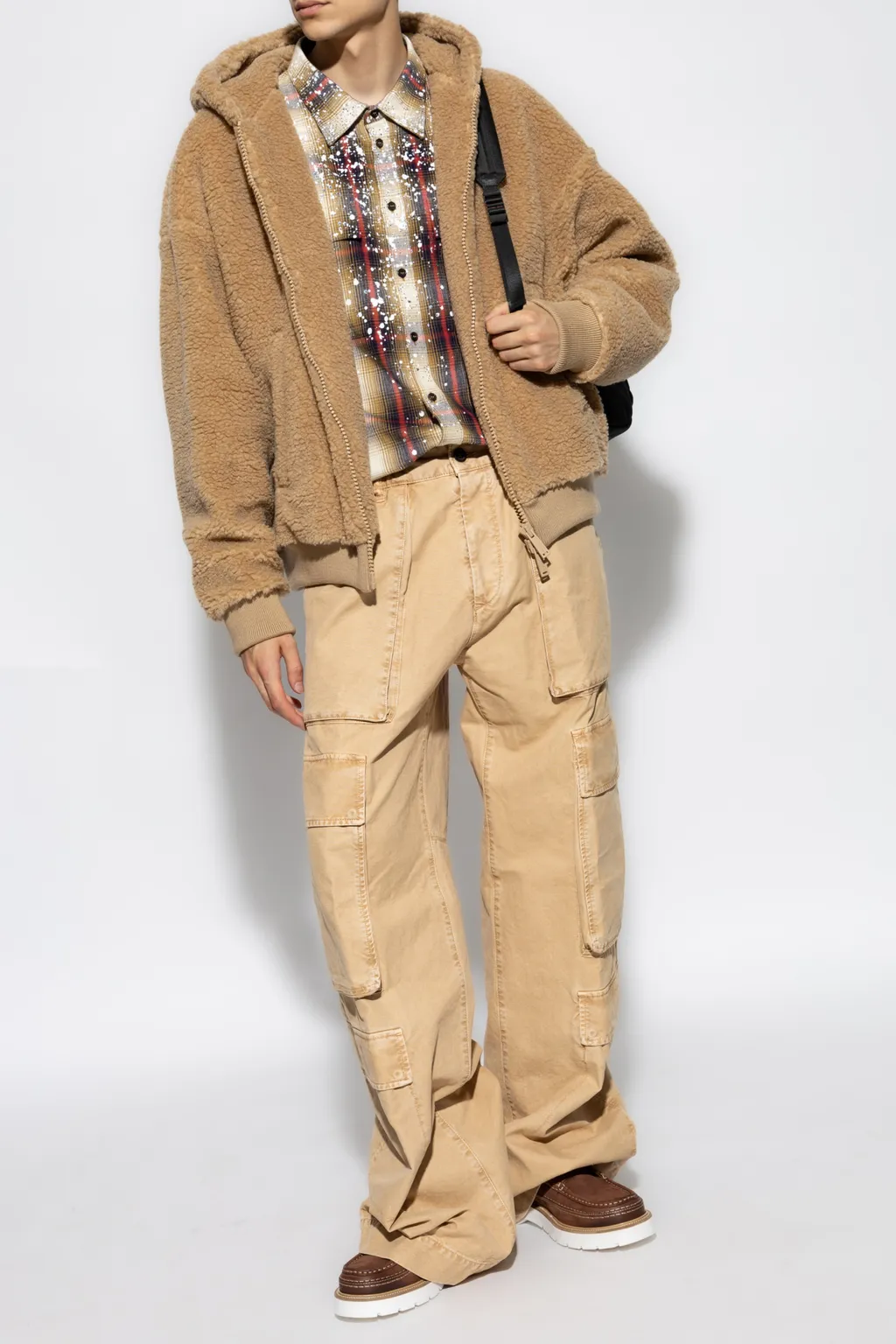 Logo Printed Cargo Trousers