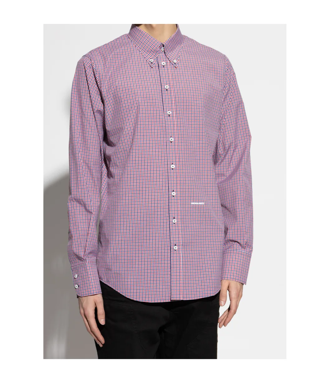 Plaid Button-Up Shirt