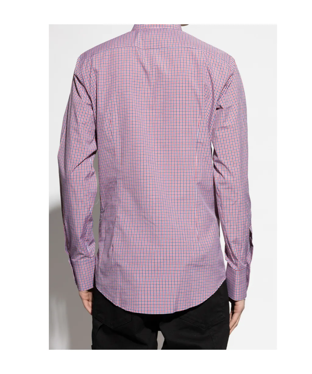 Plaid Button-Up Shirt
