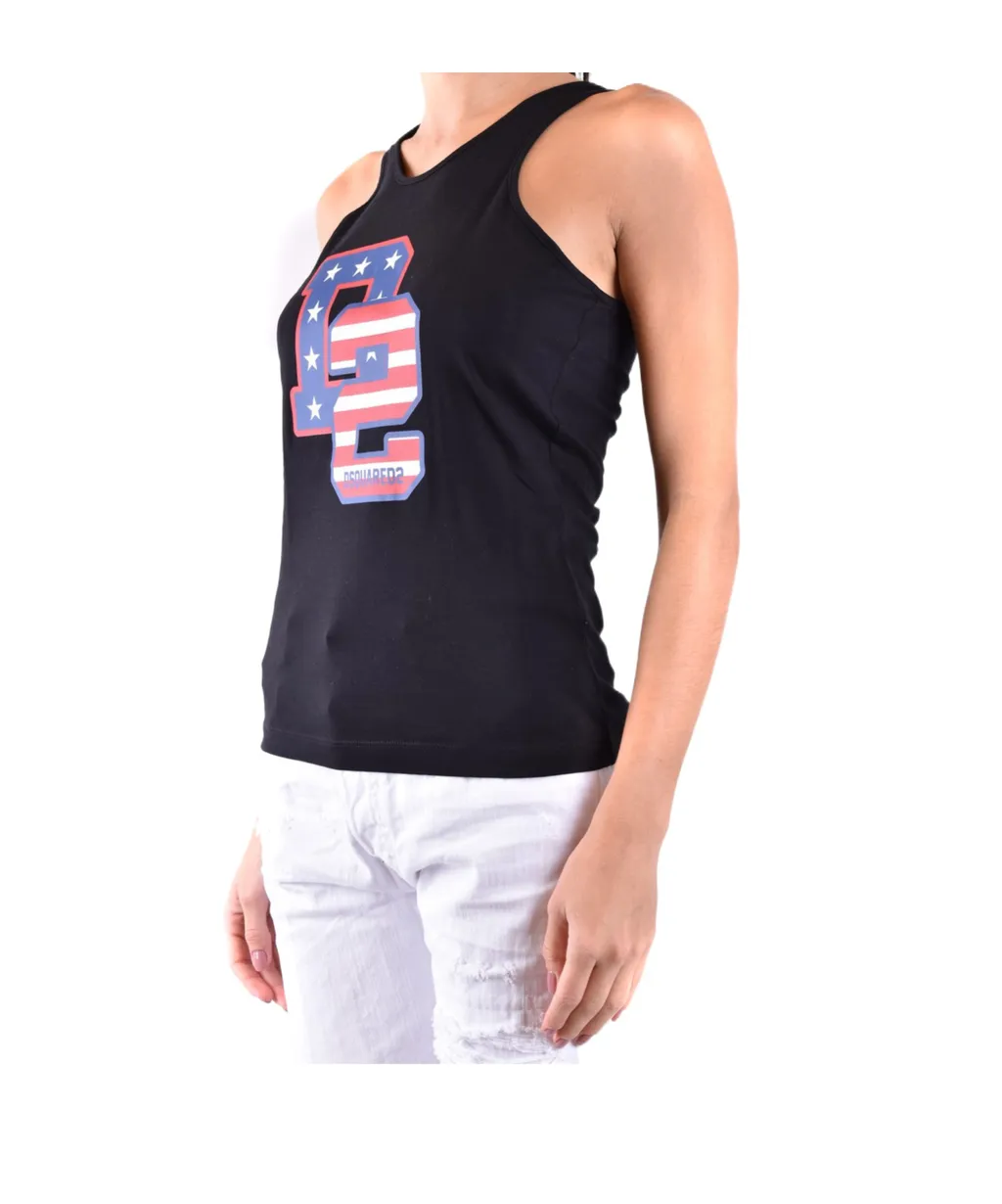 D2 Logo Printed Tank Top