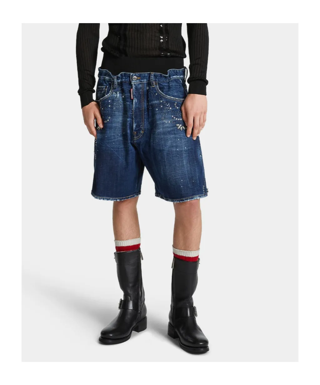 Dark Rodeo Wash Elastic Boxer Shorts