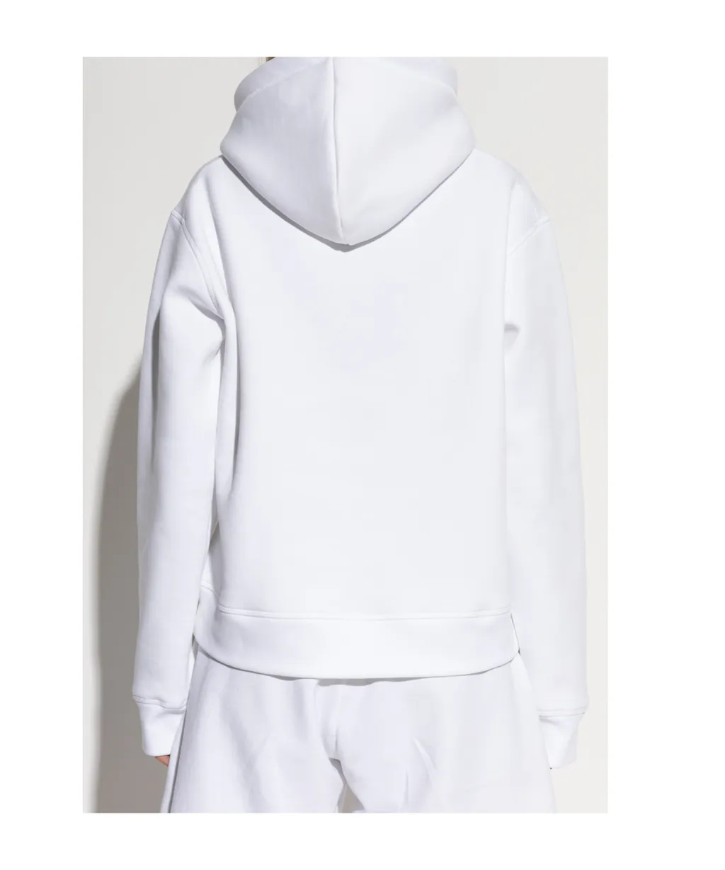 D2 Logo Printed Drawstring Hoodie