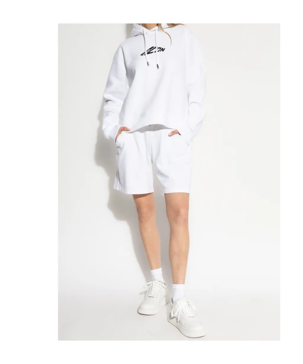 D2 Logo Printed Drawstring Hoodie