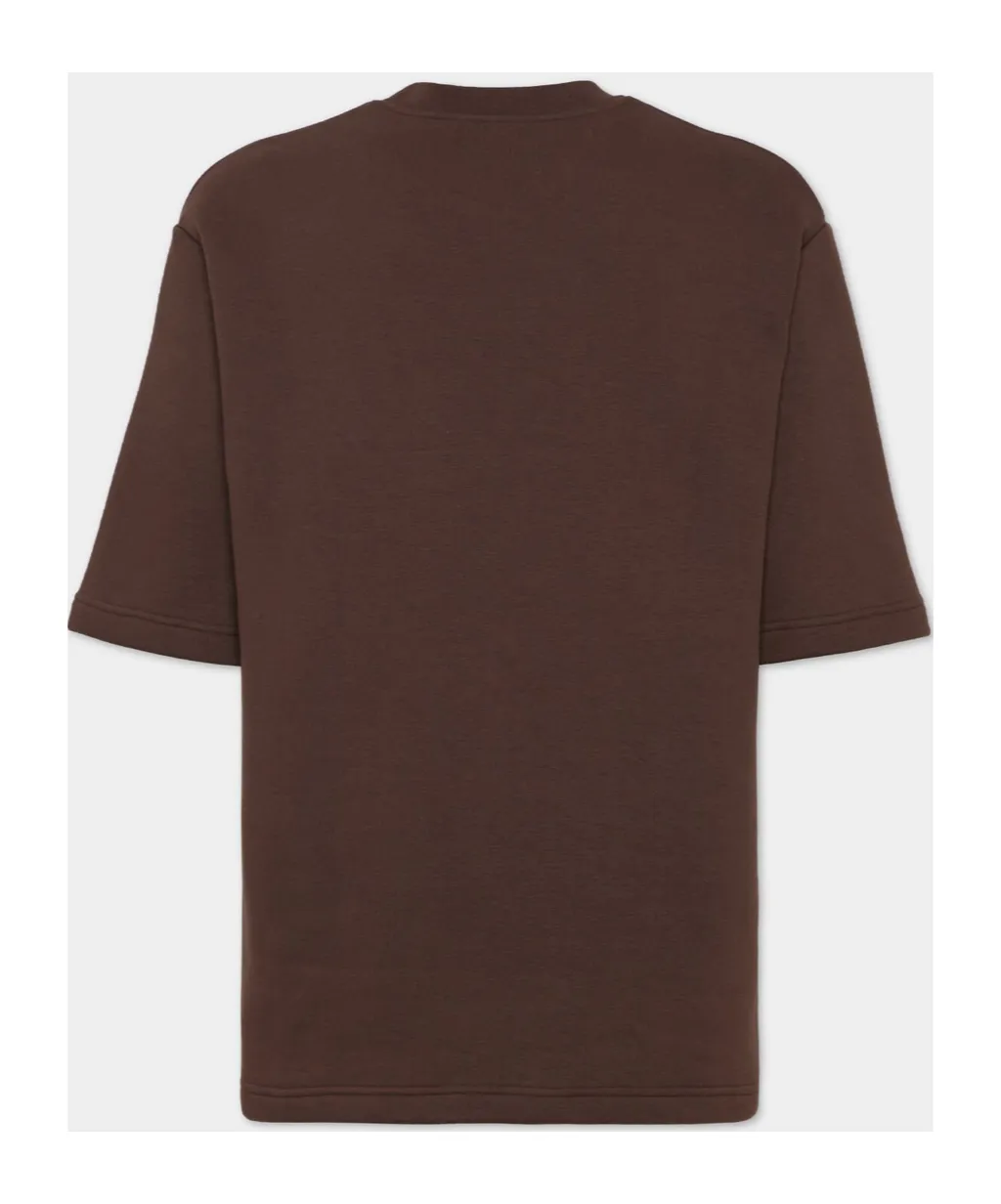 Icon Logo Embossed Crewneck T-Shirt