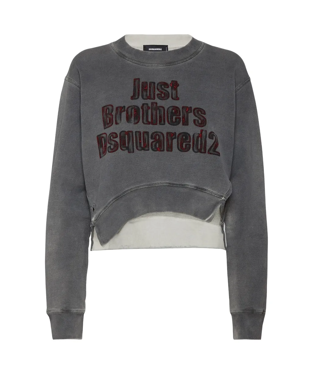 Spray Dyed Round Rib Crewneck Sweatshirt