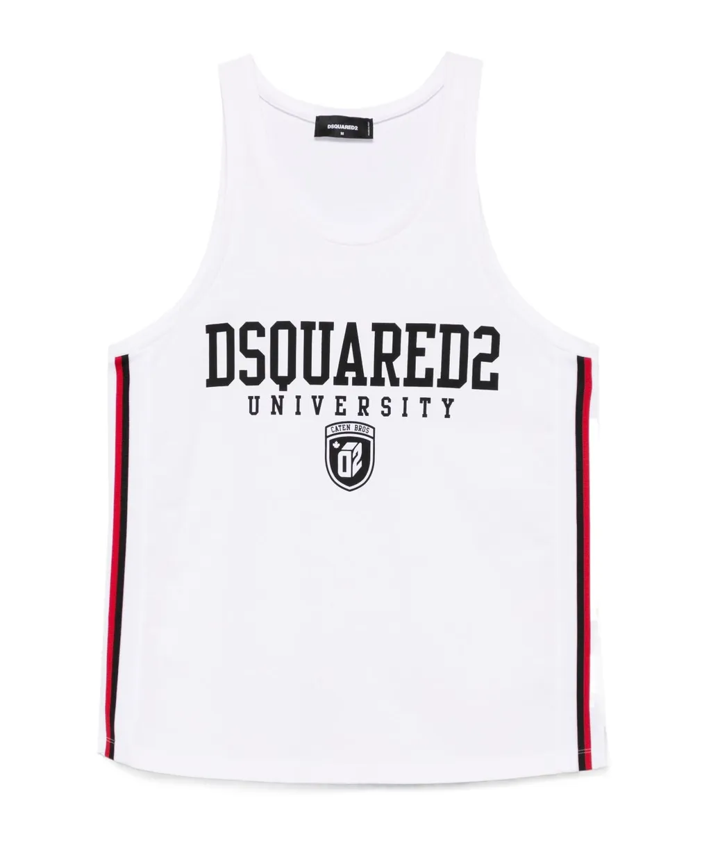Logo-Printed Round Neck Tank Top