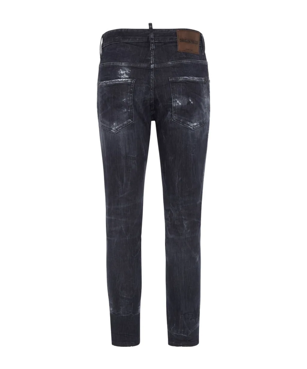Distressed Slim Skater Jeans