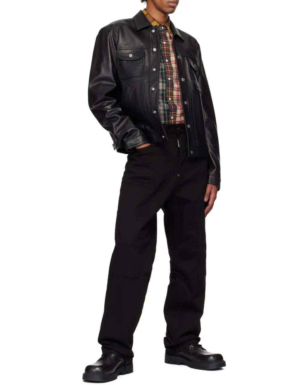 Straight-Leg Cargo Trousers