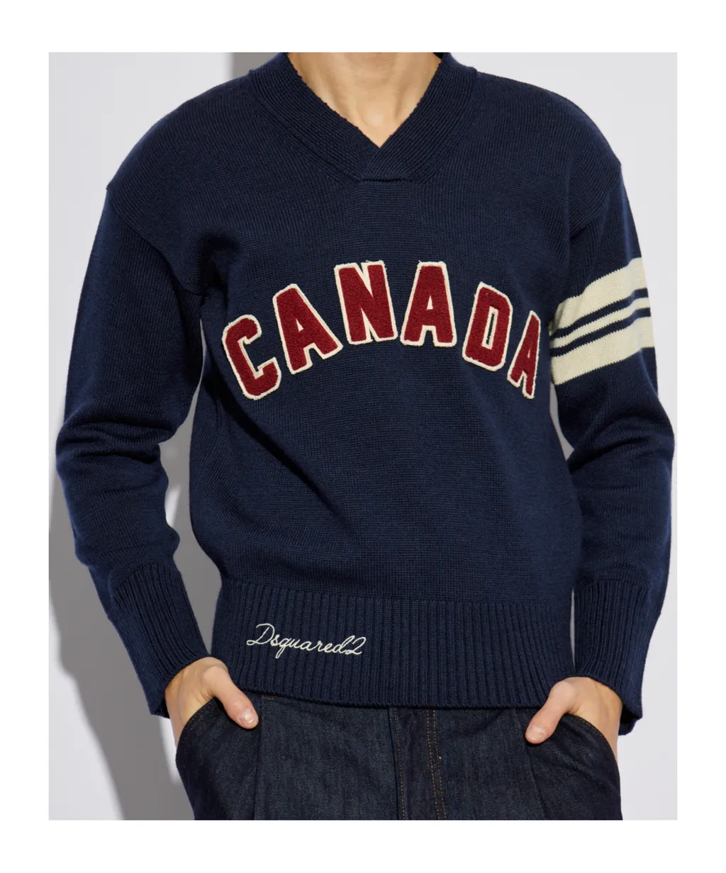 Canada College V-Neck Jumper