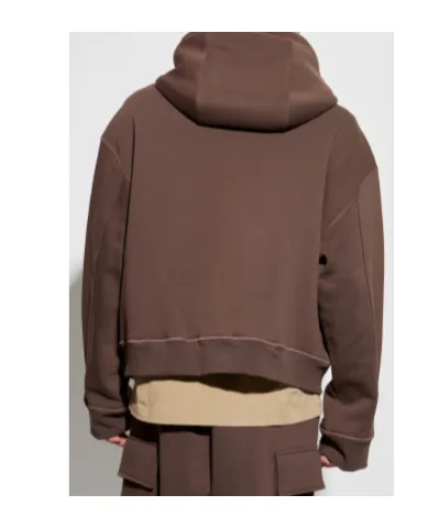 Logo Embossed Zipped Hoodie