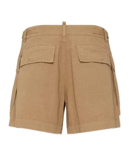 Icon-Printed Mid-Rise Cargo Shorts
