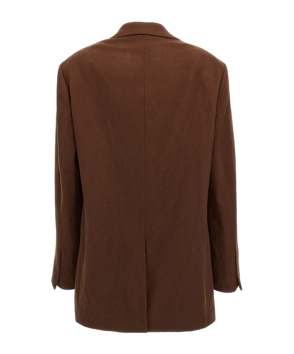 Long Sleeved Open-Front Blazer