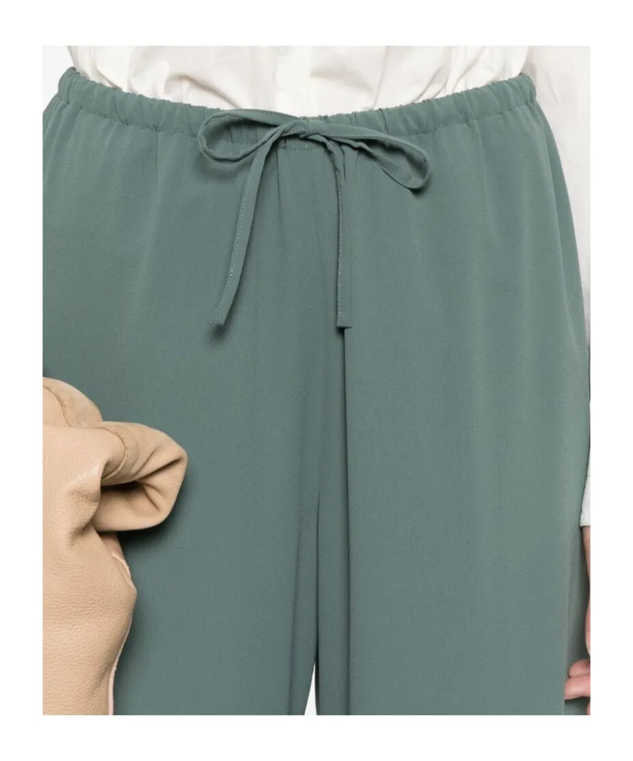 Drawstring Straight-Leg Trousers