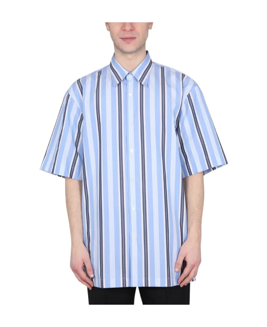 Short-Sleeved Striped Shirt