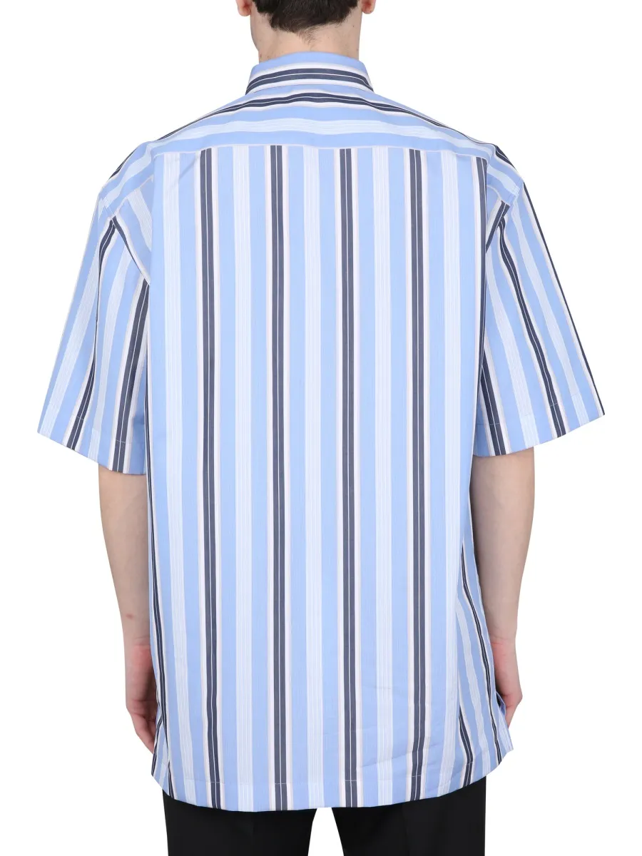 Short-Sleeved Striped Shirt