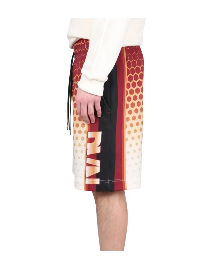 Logo Printed Drawstring Bermuda Shorts