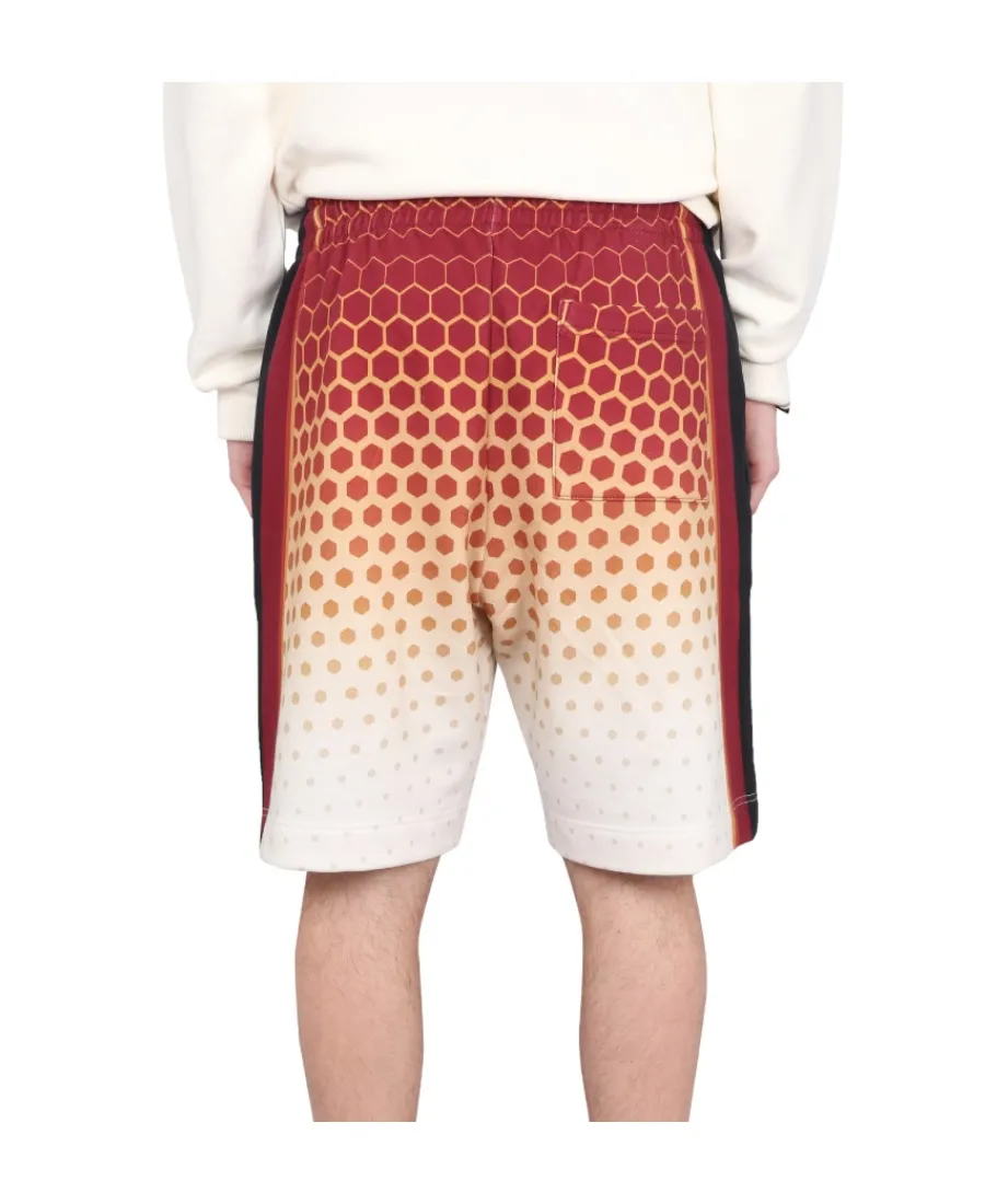 Logo Printed Drawstring Bermuda Shorts