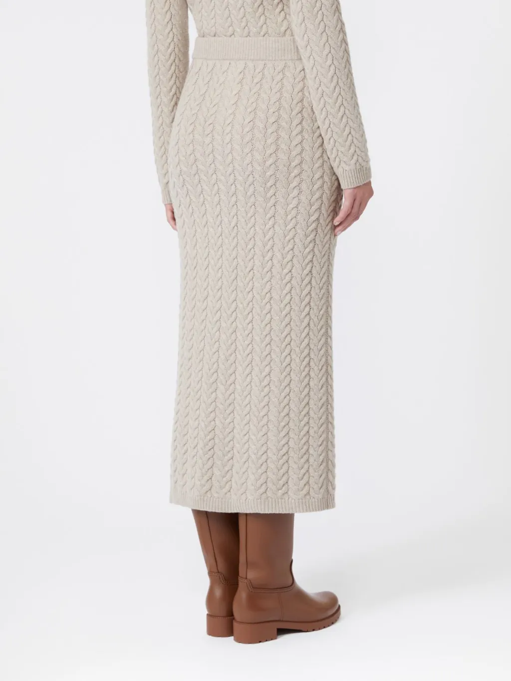 Wool And Cashmere Pencil Skirt