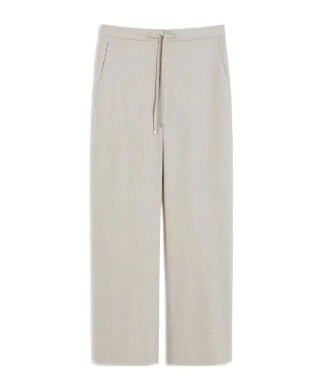 Floria Drawstring Wide Leg Trousers