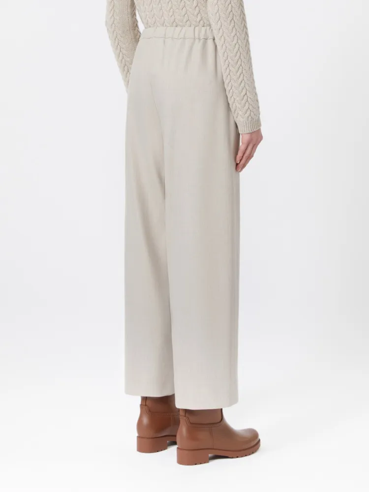 Floria Drawstring Wide Leg Trousers