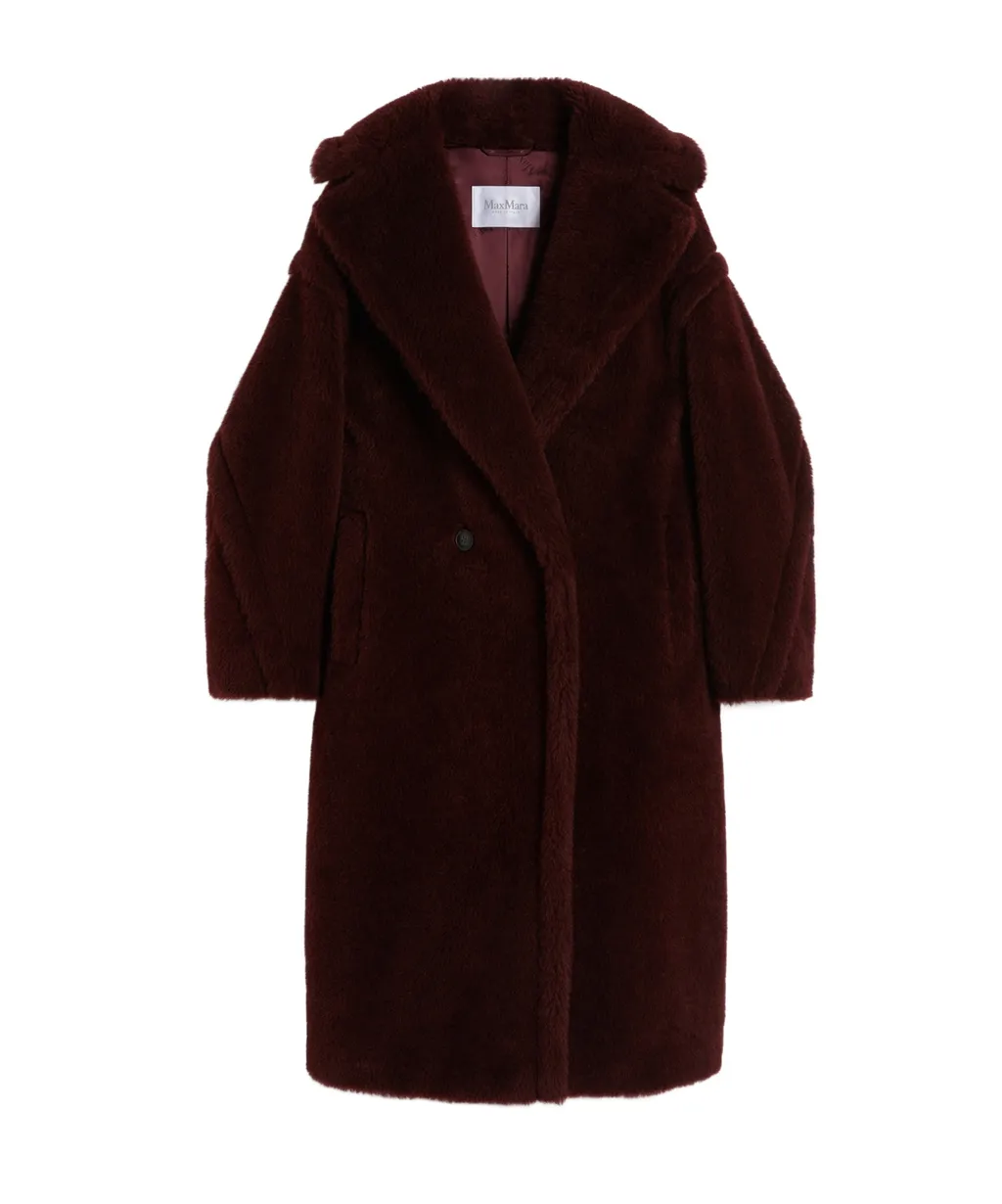 Teddy Bear Icon Coat In Alpaca And Wool