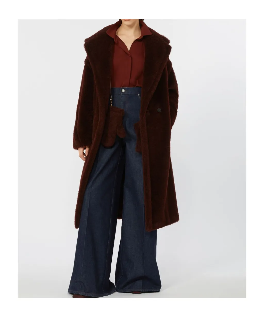 Teddy Bear Icon Coat In Alpaca And Wool