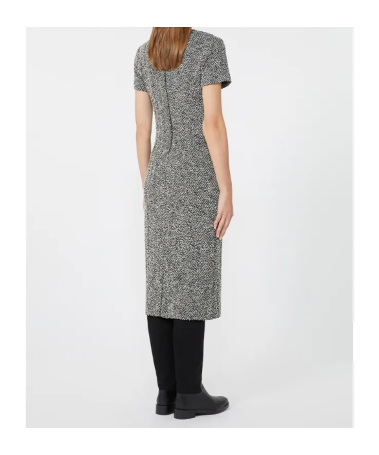 Bouclé Jersey Midi Dress