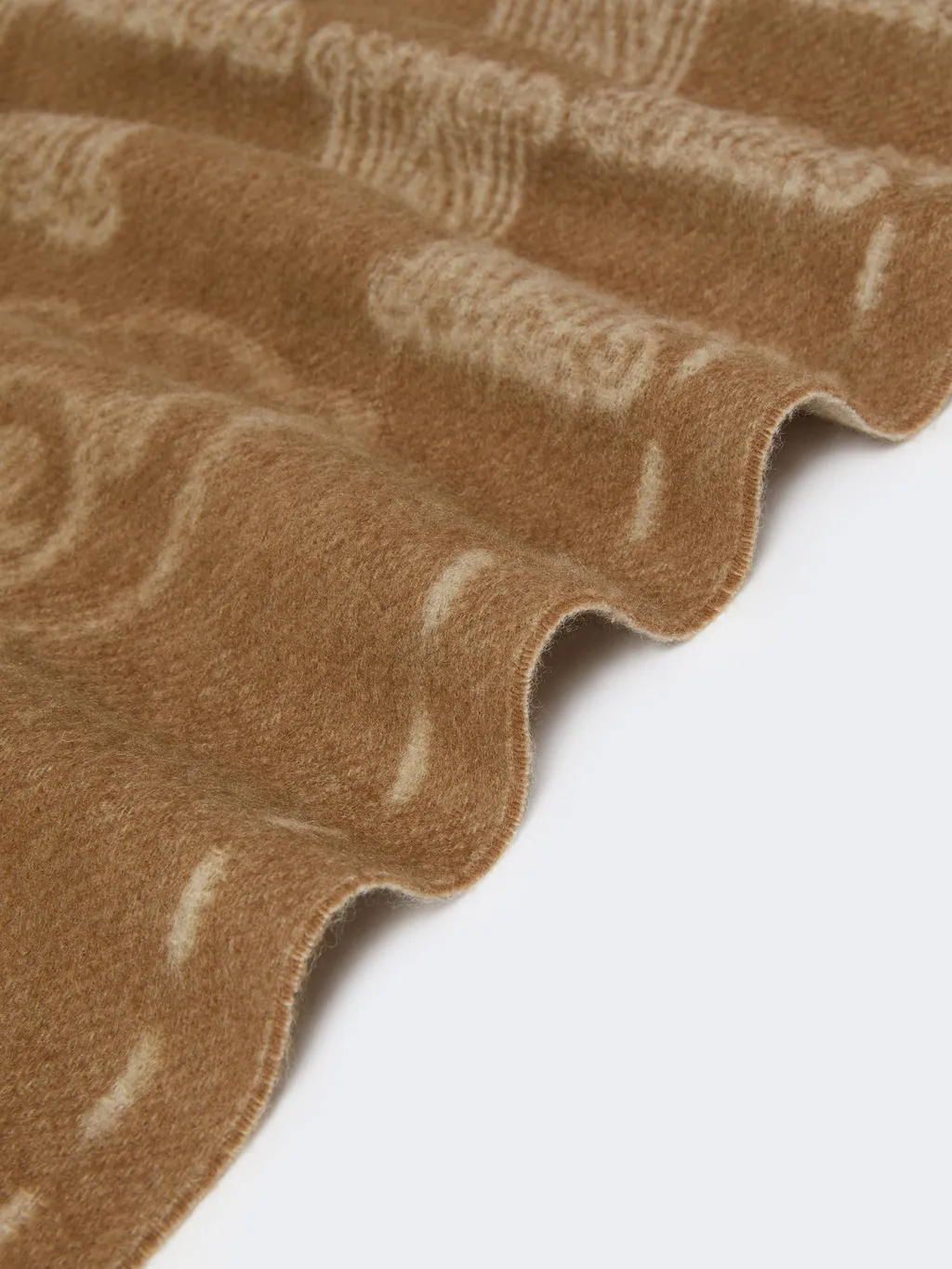 Wsteddy Fringed Edge Scarf