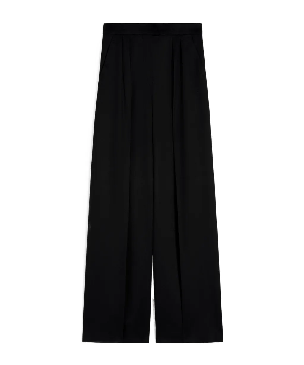 Flared Camel Trousers
