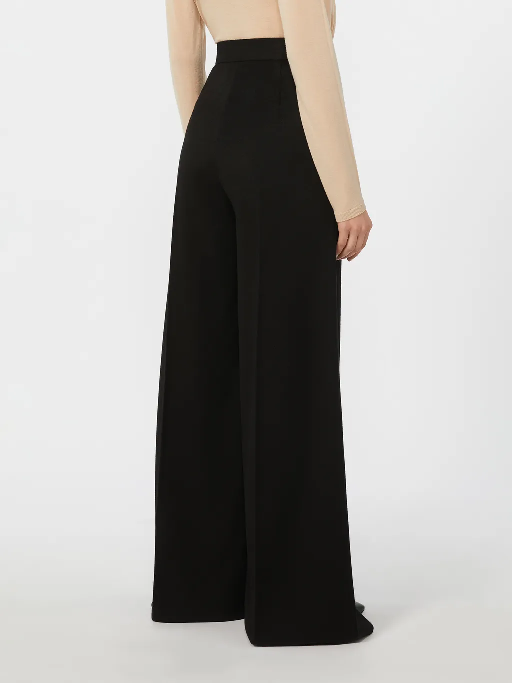 Flared Camel Trousers