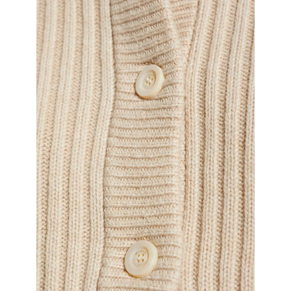 Long-Sleeved Sweater Jacket