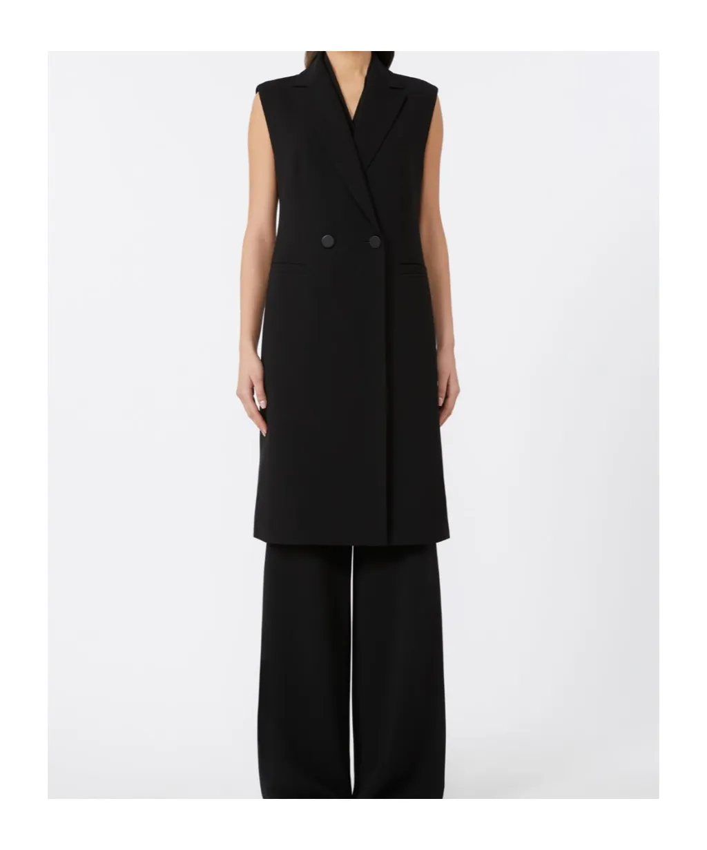 Studio Zena Double Breasted Sleeveless Gilet