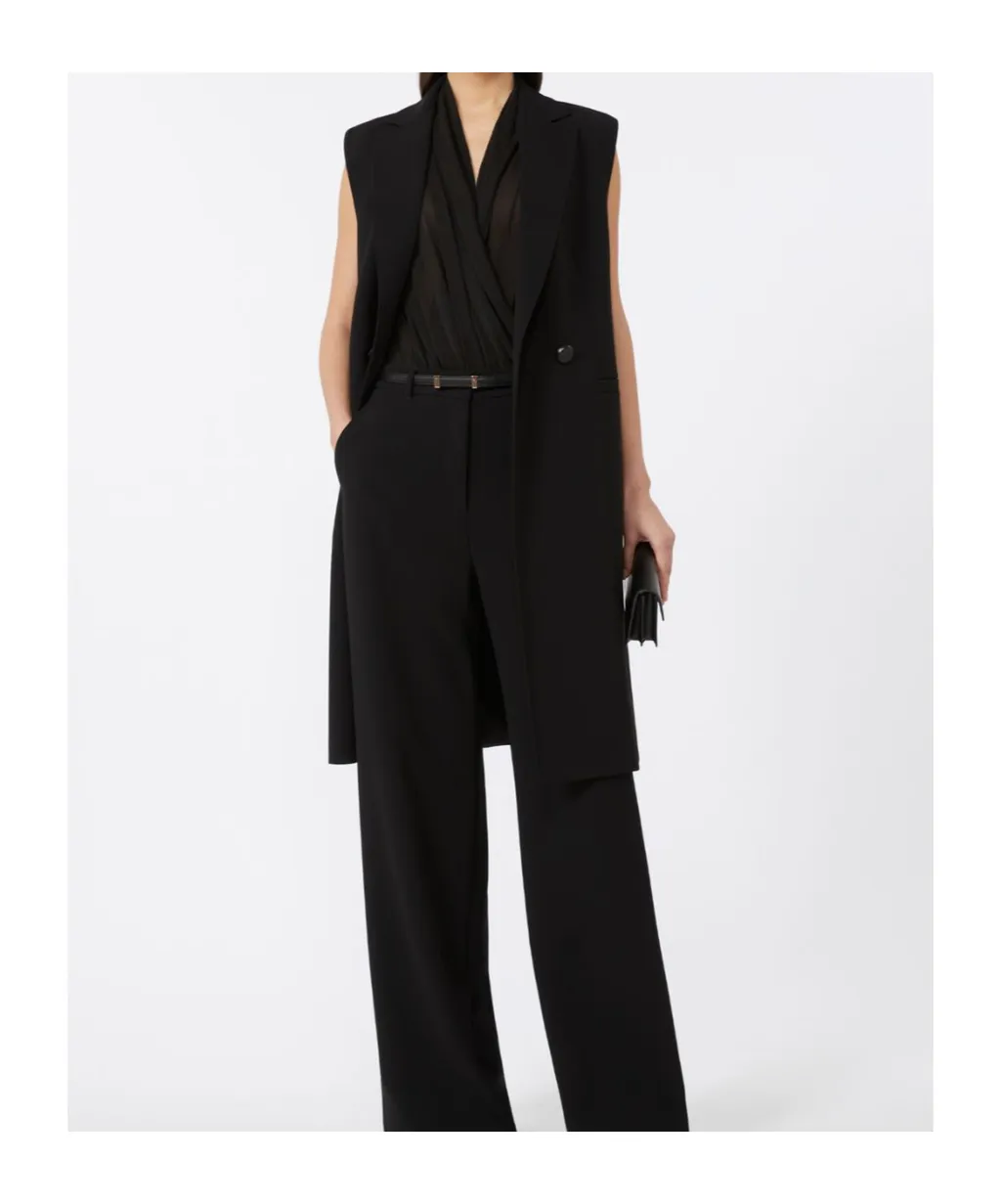 Studio Zena Double Breasted Sleeveless Gilet