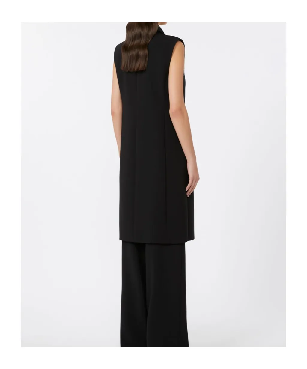 Studio Zena Double Breasted Sleeveless Gilet