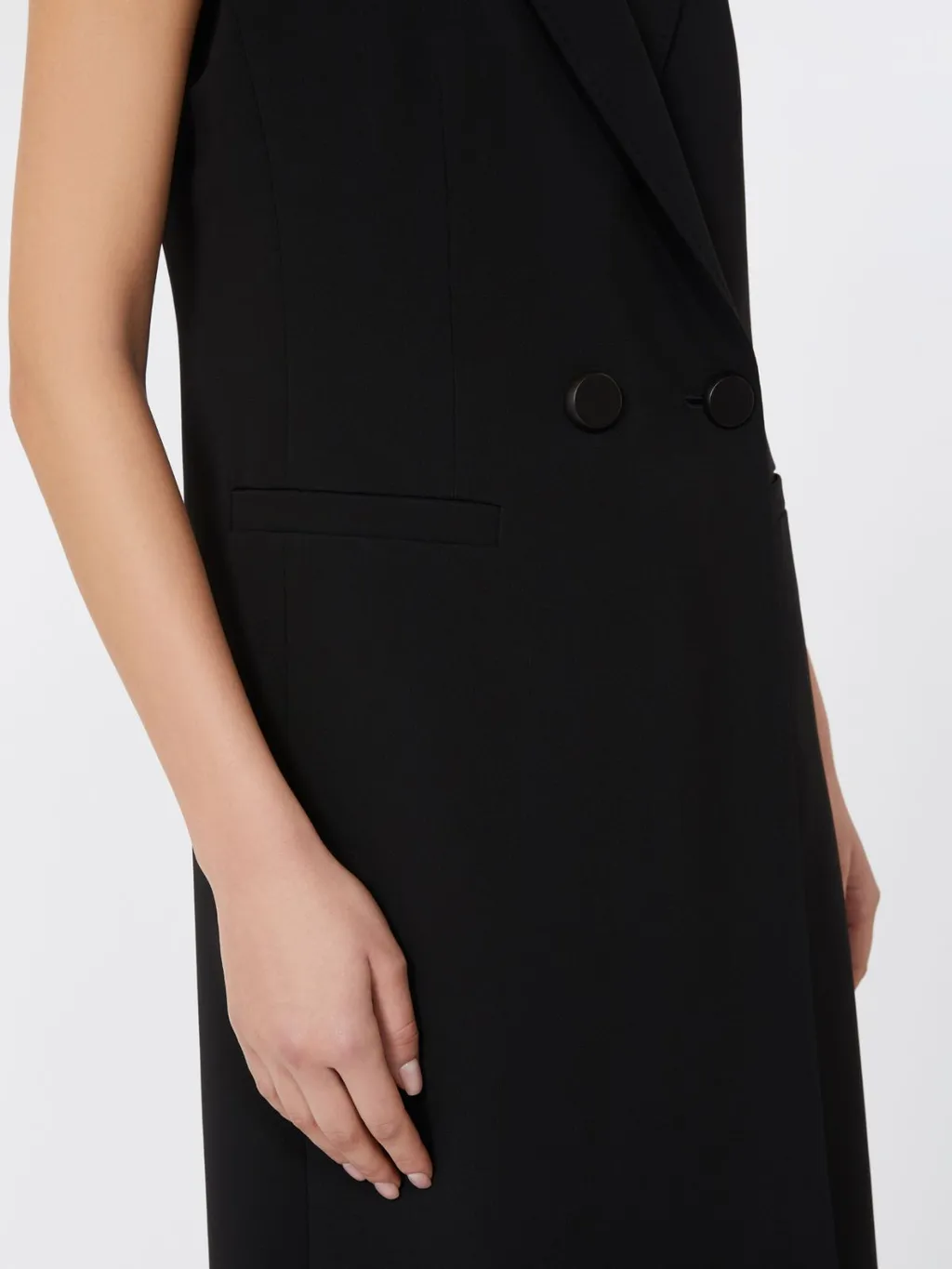 Studio Zena Double Breasted Sleeveless Gilet