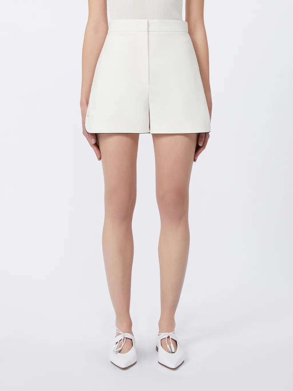 Double-Faced Cotton Canvas Shorts